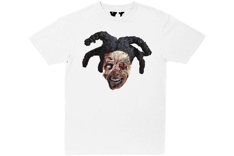 Kodak-Black Vlone Zombie T-Shirt Colaboração de Rappers Branco | PT_QA3747