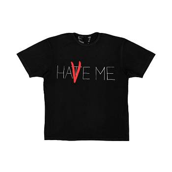 Camiseta Vlone Have Me / Hate Me Homens Pretas | PT_WX8226