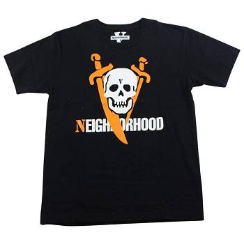 Camiseta Vlone Neighborhood Skull Logo Venda Imperdível Pretas | PT_B2706