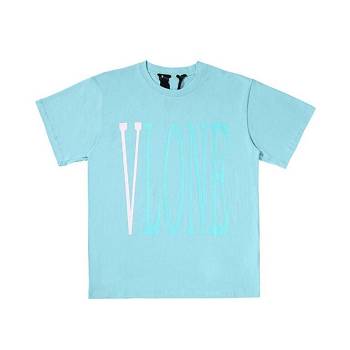 Camiseta Vlone Turquoise Venda Imperdível Turquesa Azuis | PT_KM6751