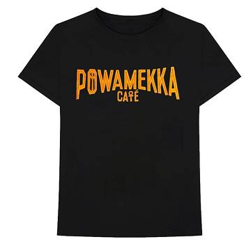 Camiseta Vlone x Tupac Powamekka Cafe Homens Pretas | PT_GH4852