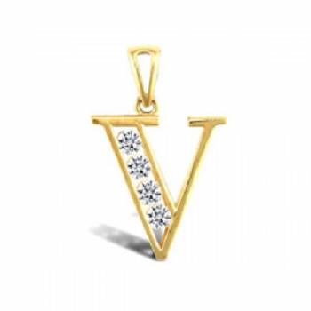 Colares Vlone V Letter Pendant Necklace Mais Douradas | PT_B8704