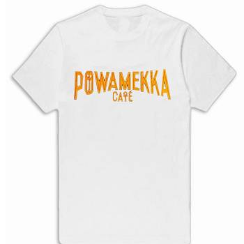 Tupac-Shakur Vlone Powamekka Cafe T-Shirt Colaboração de Rappers Branco | PT_CT3074