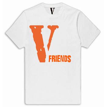 VLONE FRIENDS Vlone V Friends Tee Front Shirt Mais Branco | PT_YN9040